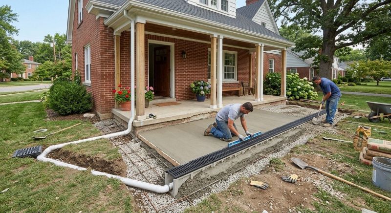 Porch Drainage Installation in Tuscaloosa, AL