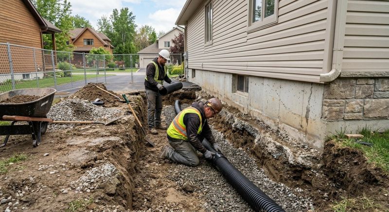 Hillside Drainage Installation in Tuscaloosa, AL