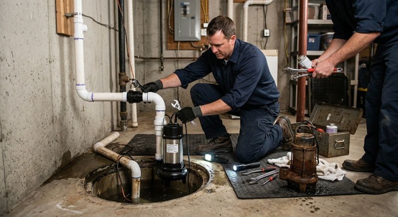 Sump Pump Installation in West Des Moines, IA