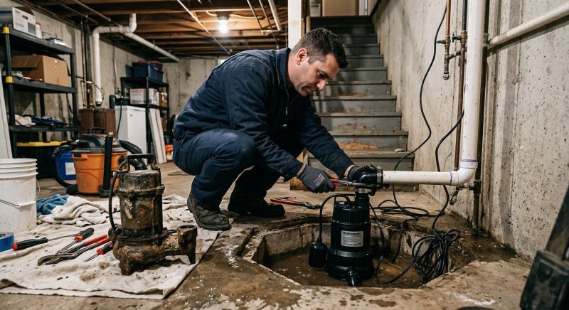 Sump Pump Installation in Warwick, RI