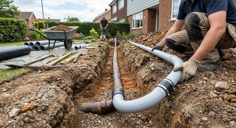 Underground Drain Installation in Birmingham, AL
