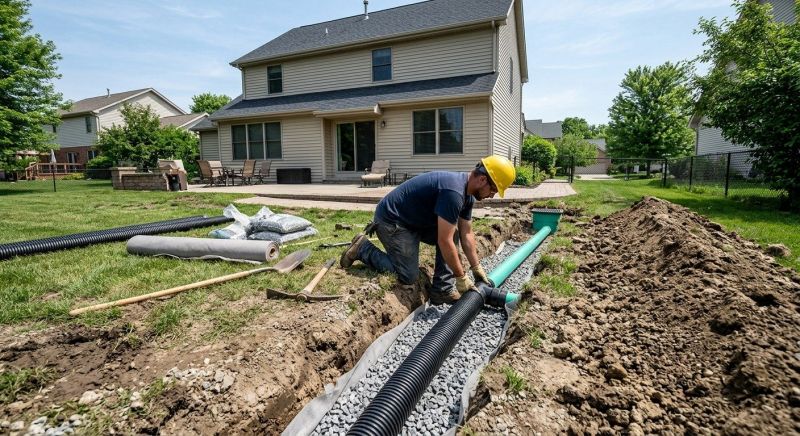 Water Drainage Installation in Birmingham, AL